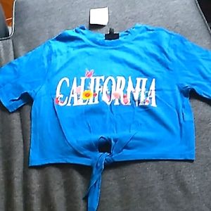 Top shop crop top that ties in the front